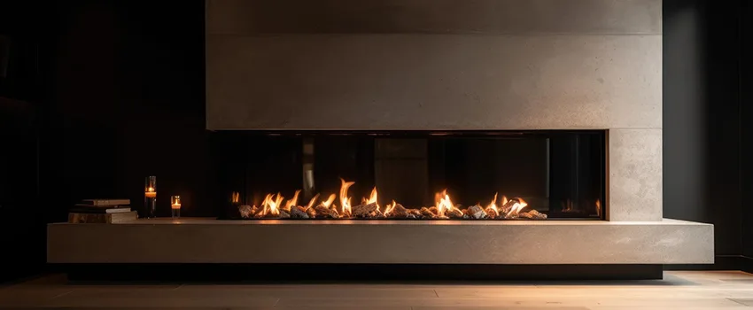 Gas Fireplace Ember Bed Design Services in Westport, Connecticut